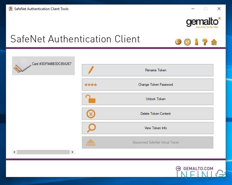 pick up cert by safenet app index